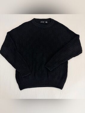 COSI Black Chucky Sweater Women’s Large, Cozy, Staple Piece, Casual, Fall/Winter